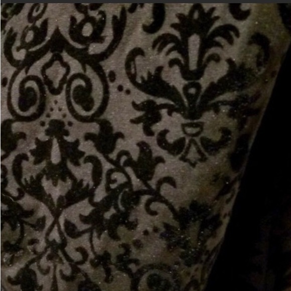 Juniors Baroque Velvet Pattern High Waist Jacquered Skinny Pants - NWT - Picture 5 of 5